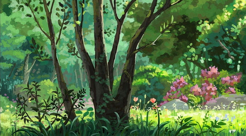 Studio Ghibli background study I did to learn more about how to achieve that look. Feedback welcome! : learnart, Ghibli Watercolor HD wallpaper