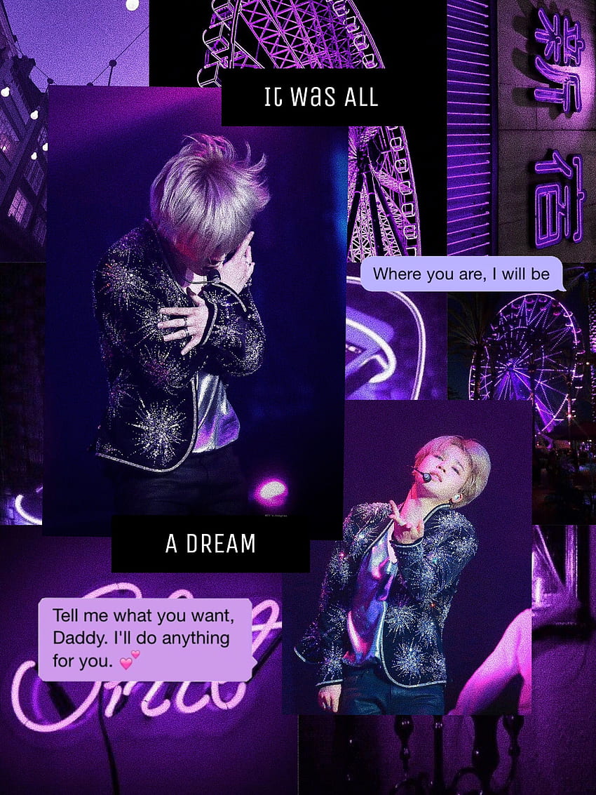 BTS Jimin Aesthetic . Purple aesthetic, Daddy, Aesthetic, BTS Sparkle Aesthetic HD phone wallpaper