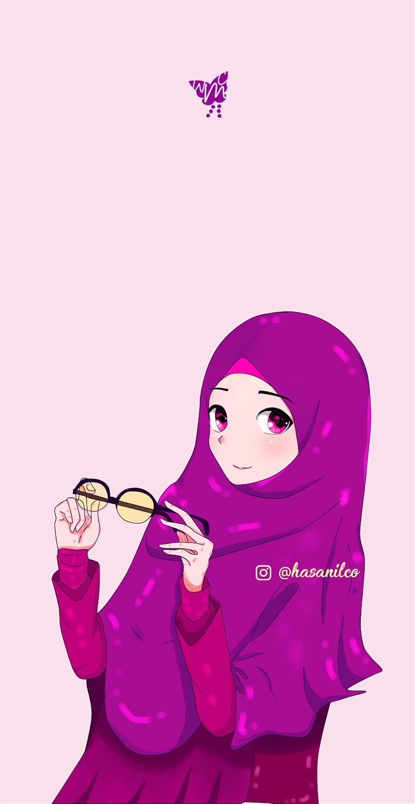 Gambar Kartun Muslimah, 배경, 애니마시 HD 전화 배경 화면