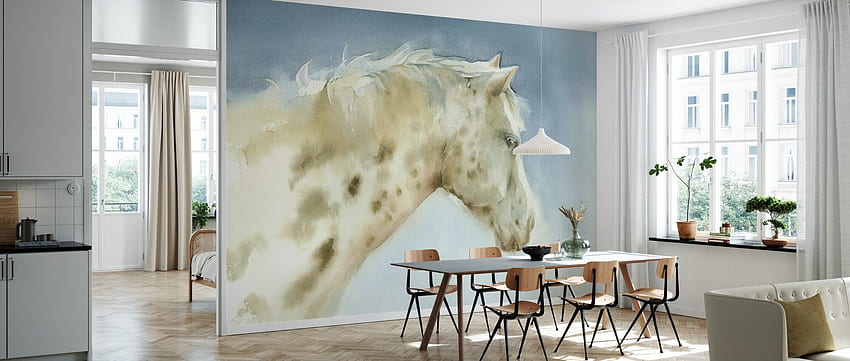 Dapple Gray Horse – decorate with a wall mural – wall HD wallpaper