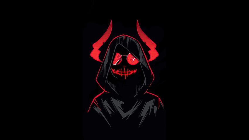 Devil Boy, dark & minimal art HD wallpaper