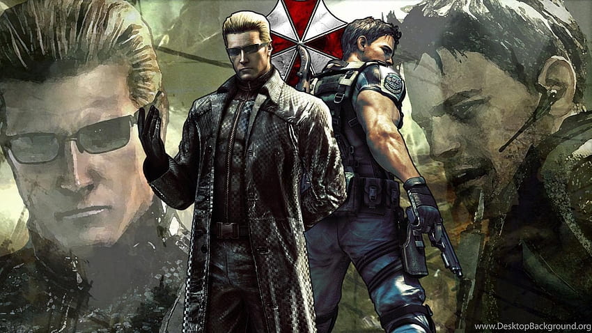 Albert Wesker Chris Redfield Resident Evil 5 Characters . Background HD wallpaper