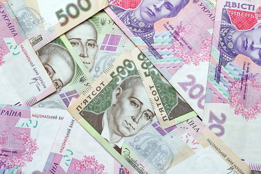 Griwna . Geldarbeitsblätter, Bankkontostand, altes Geld HD-Hintergrundbild