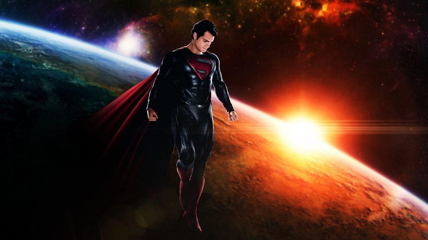 Superman Keren - Superman Man Of Steel Space Wallpaper HD