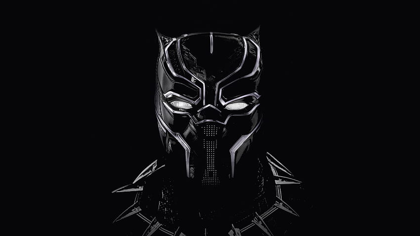 Czarna pantera, czarna maska, grafika Tapeta HD