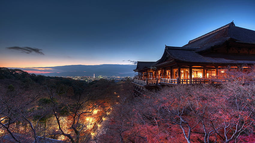Japan, Kiyomizu Dera, Kyoto & Background • 21375 • Wallur, Kyoto Winter HD wallpaper