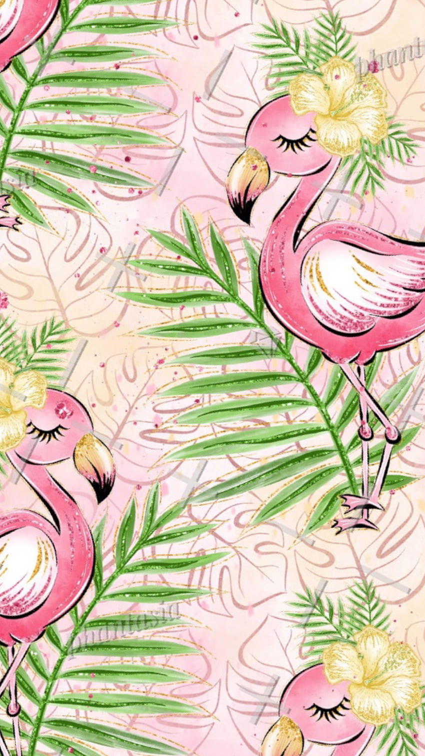 fantazyjne flamingi. Flamingos desenho, Flamingos, Flamingo papel de parede, Cute Fancy Tapeta na telefon HD