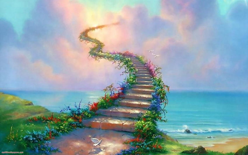 天国への階段 。 天国への階段 ストック 高画質の壁紙