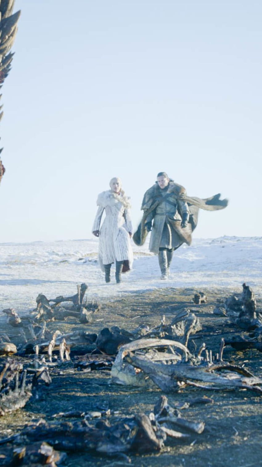 Game Of Thrones Stagione 8 Jon Snow e Daenerys Targaryen nell'episodio 1 di Winterfell iPhone 6, iPhone 6S, iPhone 7, serie TV, e , Game of Thrones minimalista Jon Snow Sfondo del telefono HD