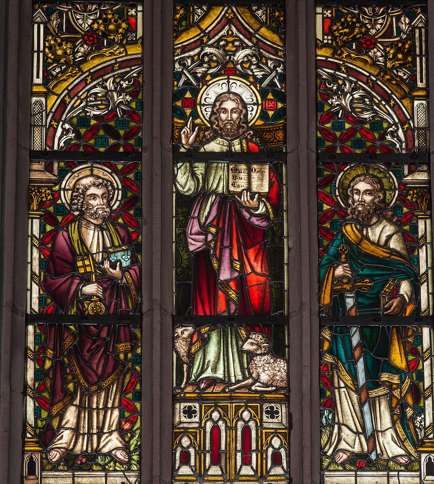 Stained Glass, Catholic Stained Glass HD phone wallpaper