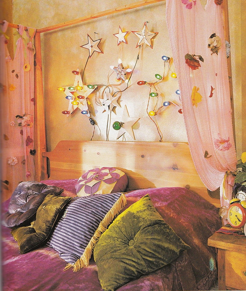 Спалня: Мебели за спалня в селски стил с бохо апартамент, инди бохо реколта HD тапет за телефон