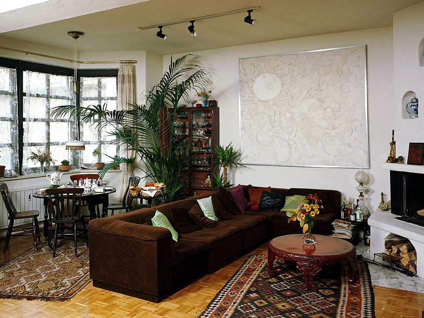 Bunga, Interior, Miscellanea, Miscellaneous, Meja, Sofa, Karpet Wallpaper HD