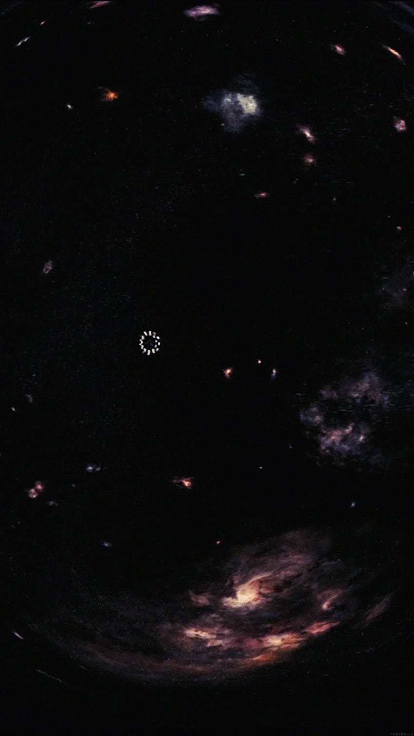 Interstellar Endurance Spaceship Minimal Art HD-Handy-Hintergrundbild