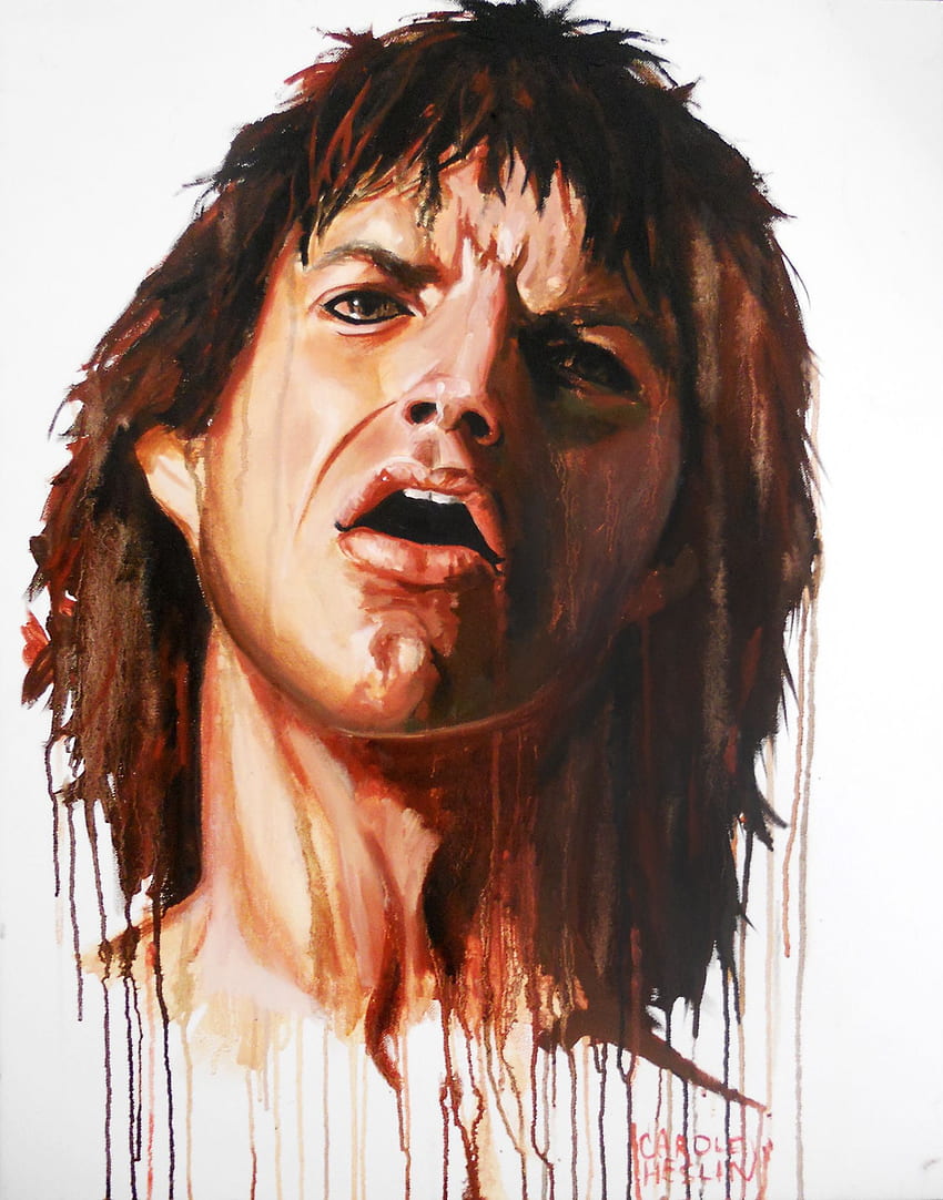 Jagger on feu - The Rolling Stones fan Art, Mick Jagger HD phone wallpaper