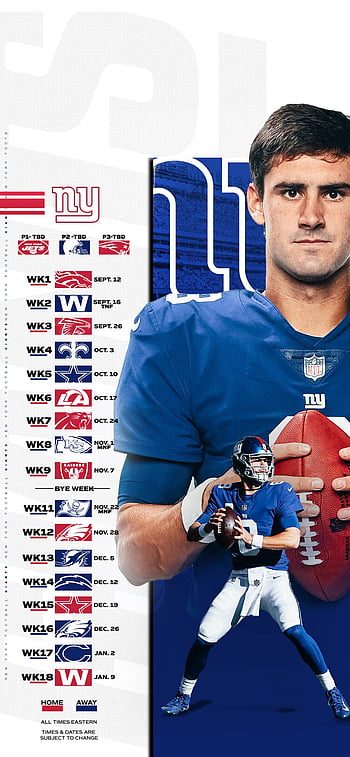 2019 New York Giants schedule: Downloadable wallpaper