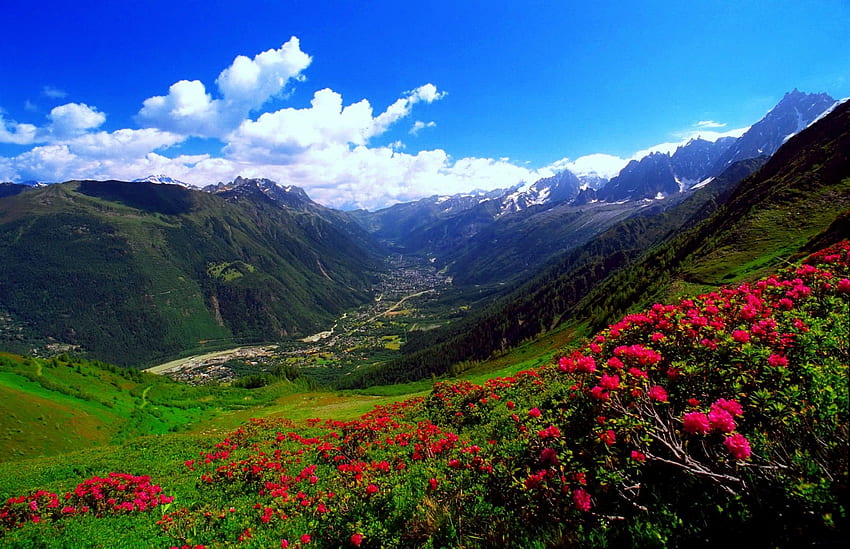 Montañas de los Cárpatos en Rumania, Valle de Hunza fondo de pantalla