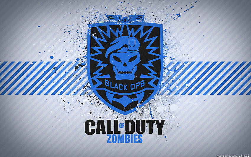 Call of Duty: Black Ops Zombies, harika, pc, xbox 360, hoş, fantastik, treyarch, onaylandı, beyaz, hayatta kal, etiket, xbox, seviye, bilgisayar, mavi, siyah, kartal, kuru kafa, morina balığı, amblem, playstation 3, call of duty black ops, şirket, oyun, kan, zombiler, activision, asker, wii, patch, 360°, cool, black ops, konsol, fps, oyun istasyonu HD duvar kağıdı