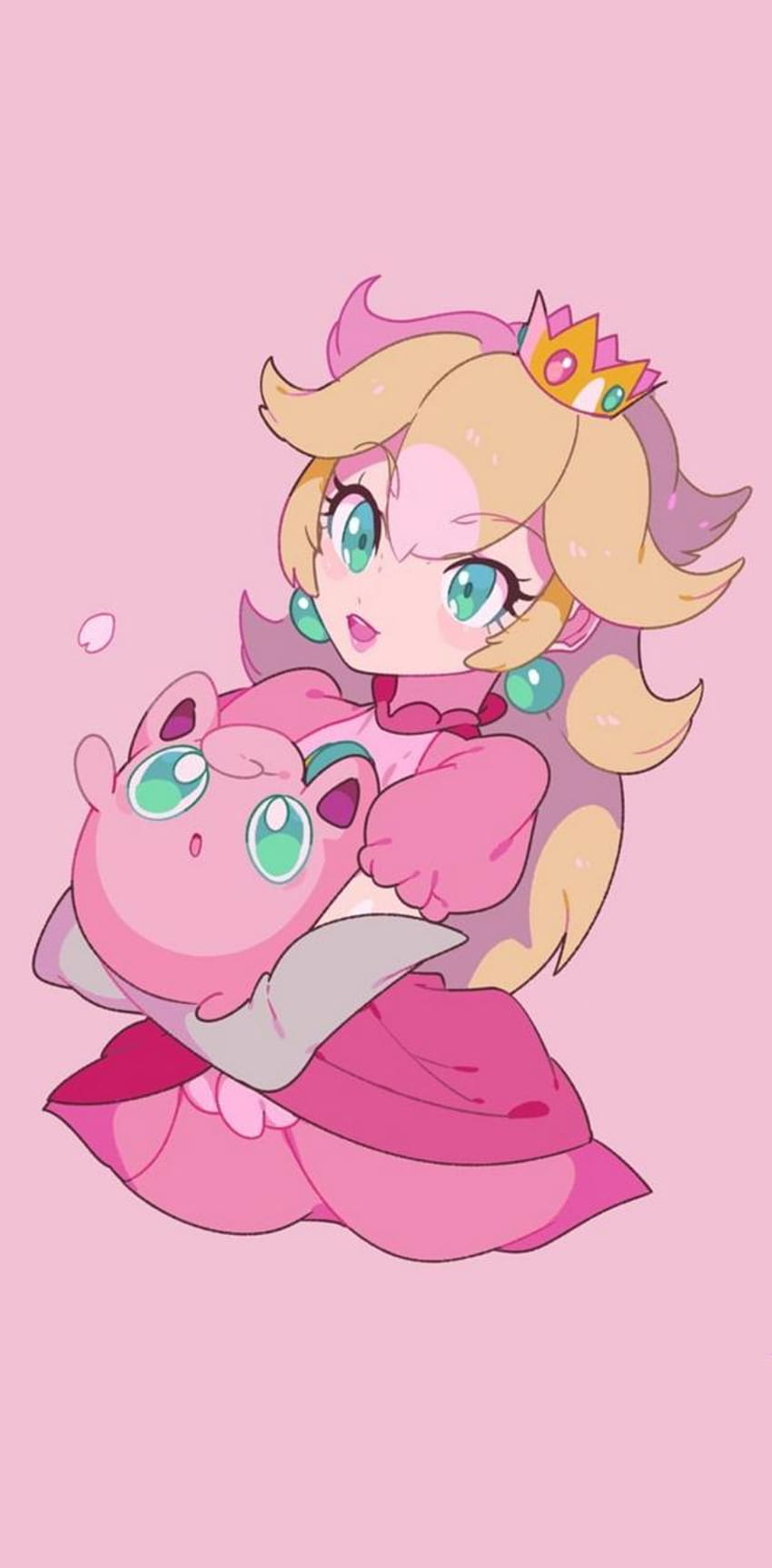 Wallpaper  Princess Peach Super Mario blonde Super Mario Bros rings  jewel necklace Crop Top blue eyes earring straps bracelets pearl  bracelet heart shaped women with glasses blushing open mouth video  games