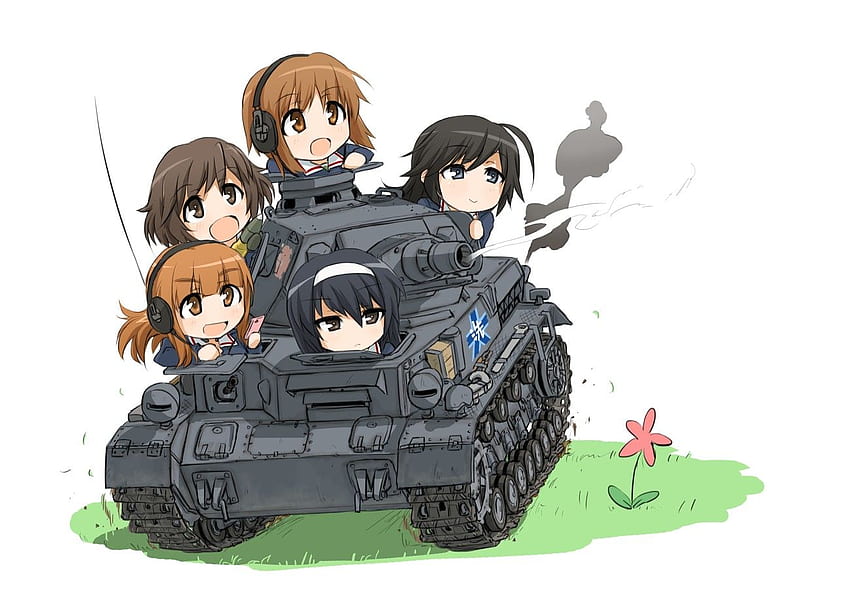 Niñas y Panzer. fondo de pantalla