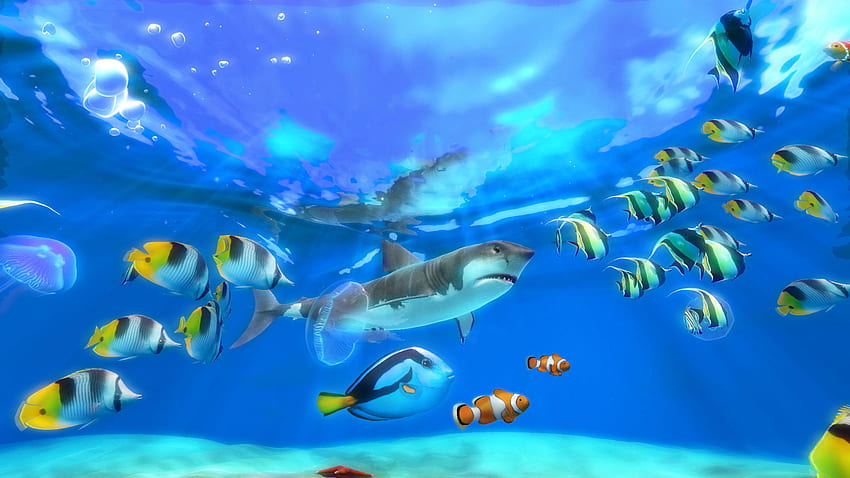 Aquarium Live für PC, Windows 8 Fisch HD-Hintergrundbild