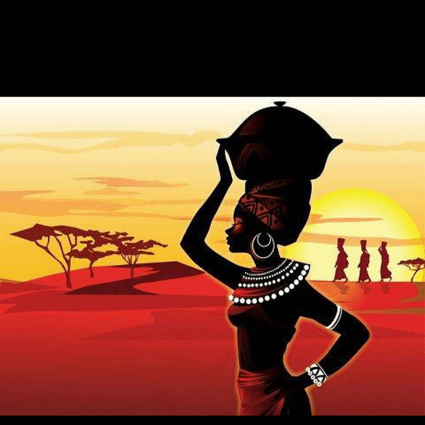 Südafrika Afrikanische Küche Afrikanische Kunst Afrikanische Tanzparty HD-Handy-Hintergrundbild