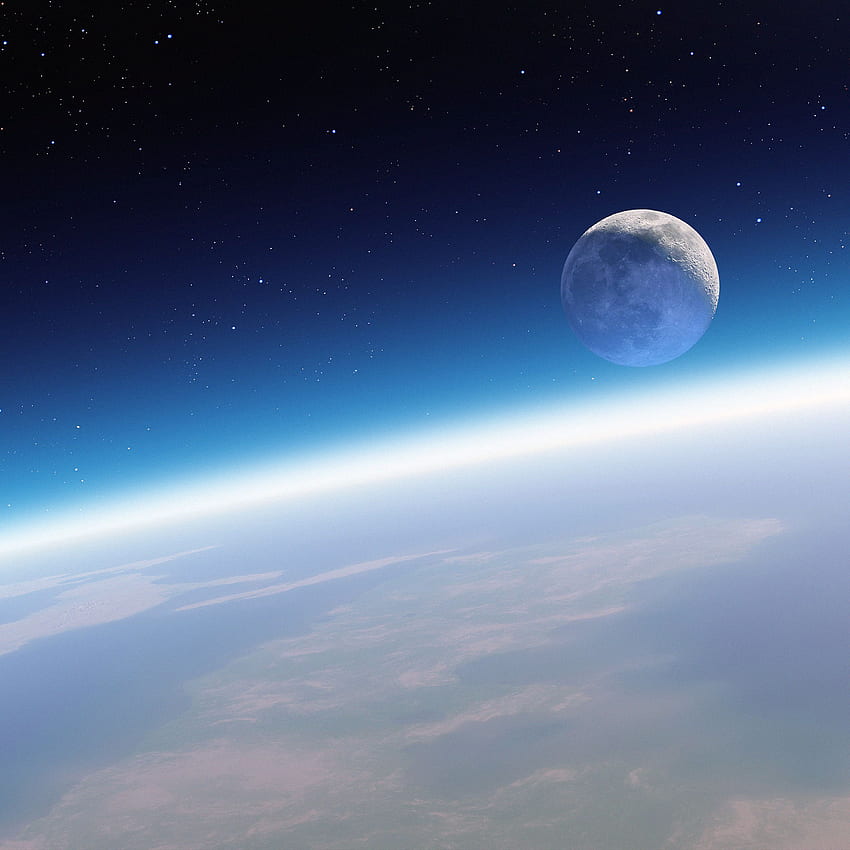 Earth Horizon In Space HD phone wallpaper