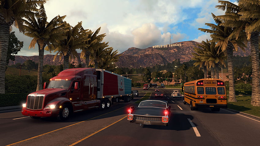 SCS put up an open Beta for multiplayer in Euro Truck Sim 2 and American Truck Sim, American Truck Simulator HD wallpaper