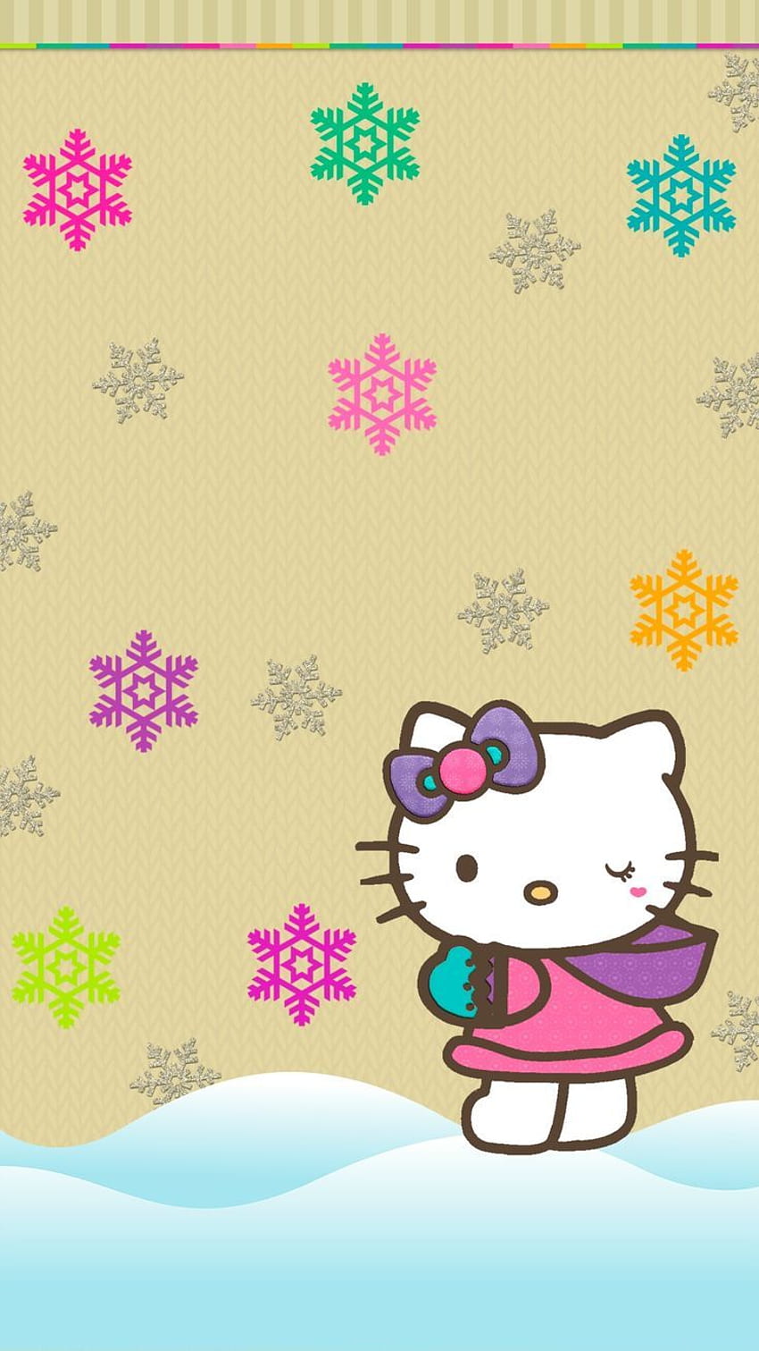 Hello Kitty Winter - Christmas Hello Kitty HD phone wallpaper