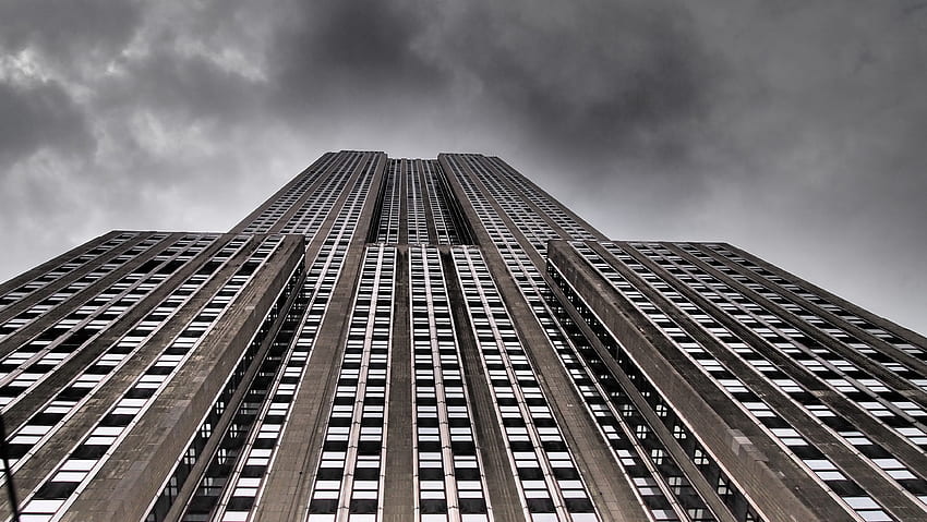 마천루, 미니멀리즘, 뉴욕, 엠파이어 스테이트 빌딩 HD 월페이퍼