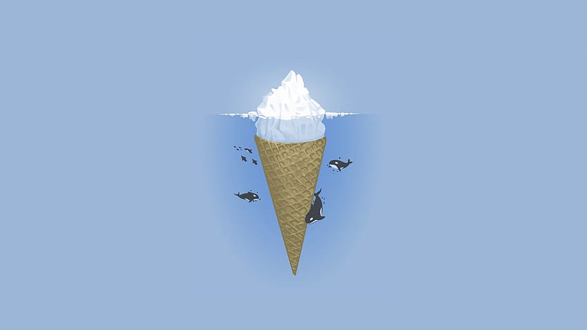 Ice Cream Cone, Cute Ice Cream HD wallpaper