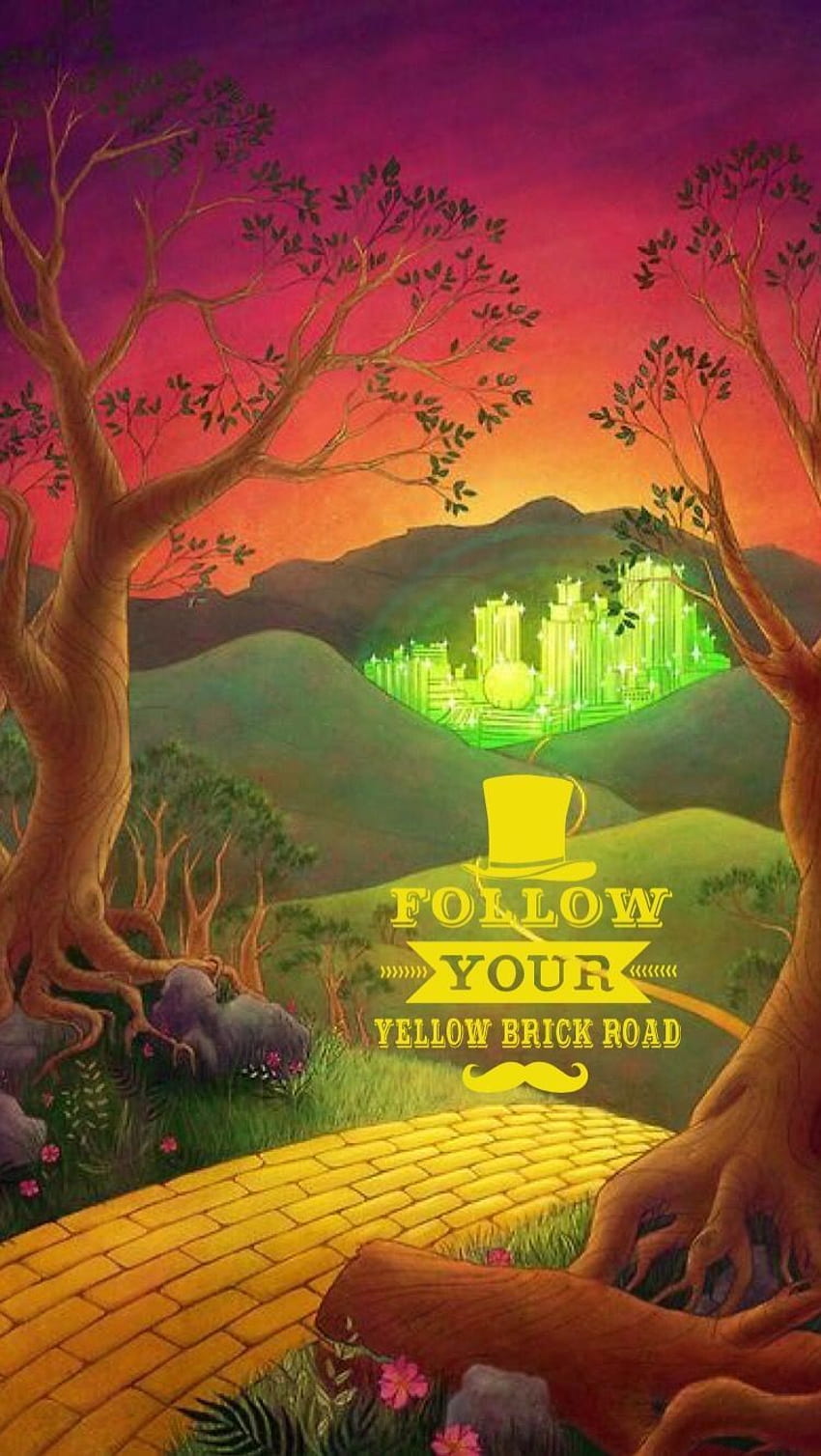 Follow YOUR yellow brick road. (Tia) iPhone 6, The Wizard of Oz HD phone wallpaper