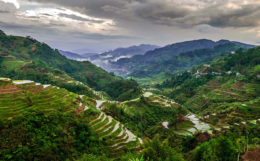 Top 10 des endroits préférés des touristes à visiter aux Philippines, Philippines Rice Fond d'écran HD