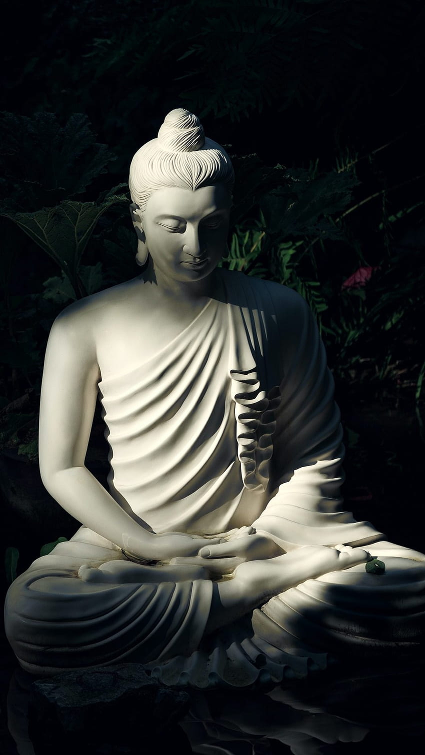 Bhagwan 부처님, 어두운 테마, 배경 HD 전화 배경 화면