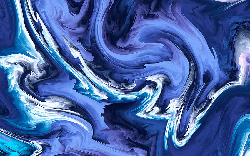 Blauer Achat Macbook Pro Retina, Acrylmalerei HD-Hintergrundbild