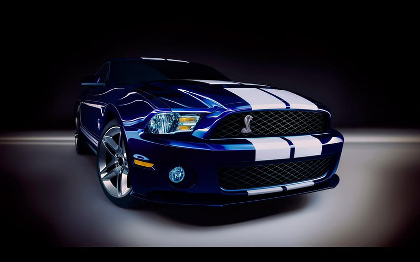 helby-mustang-gt500, 경주, 자동차, 파란 차, 슈퍼, 불, 어둠, 좋은 HD 월페이퍼