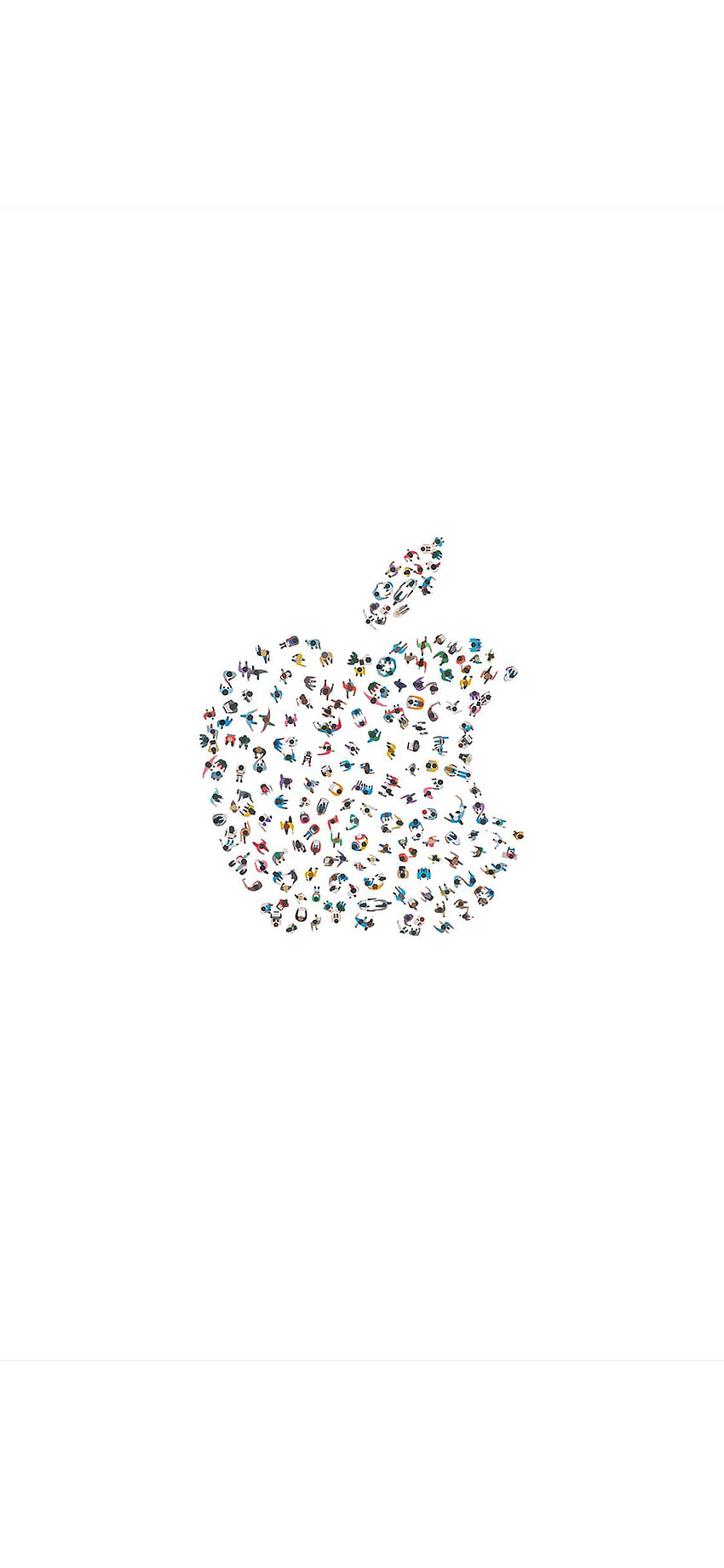 iPhoneX. wwdc apple logo blanco mínimo ilustración arte fondo de pantalla del teléfono