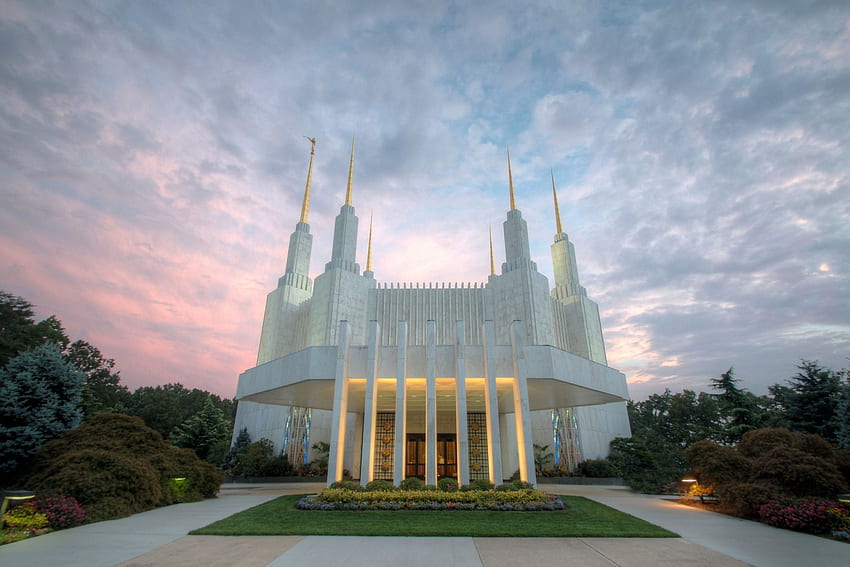 LDS Temple for Computers. Summer Fields , Marigolds Day of the Dead and New Worlds, Mormon Temple HD wallpaper