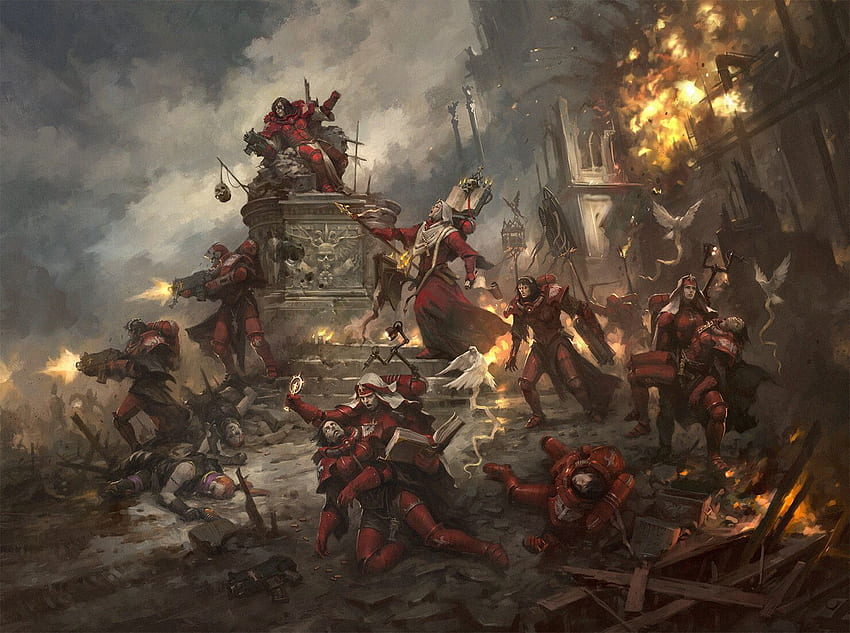 Warhammer 40k: Sisters of Battle - Jaime Martinez'den Militan Olmayan Emirler: HayaliWarhammer HD duvar kağıdı