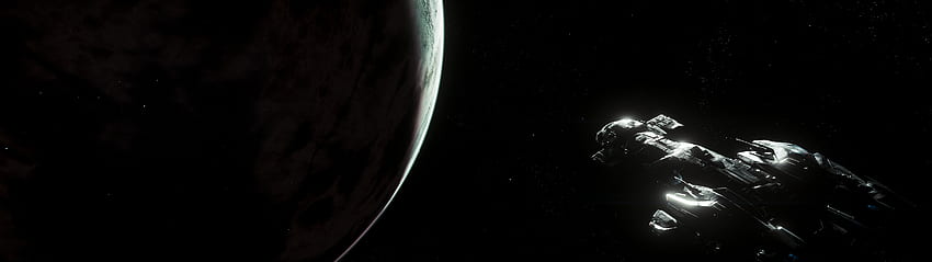 Star Citizen, Constellation Aquila, space, spaceship, dual display, 5120x1440 Anime HD wallpaper