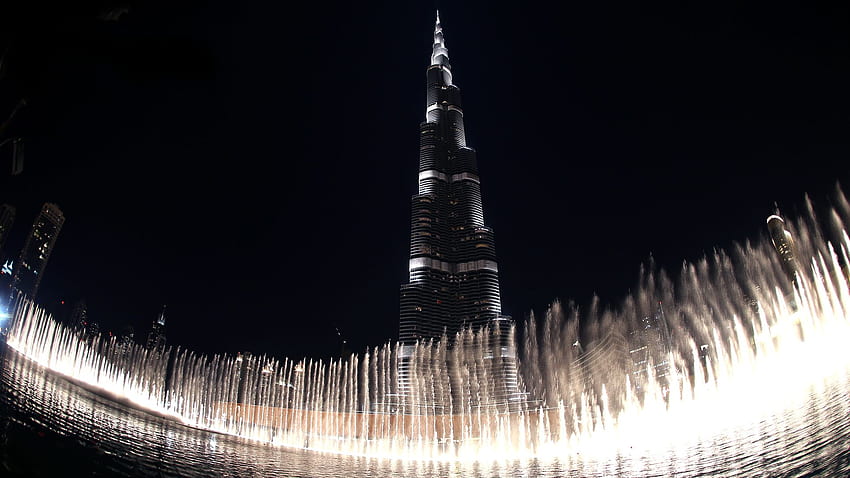Burj Khalifa The Dubai Fountain . . Dubai fountain, Burj khalifa, Dubai, Dubai Mall HD wallpaper