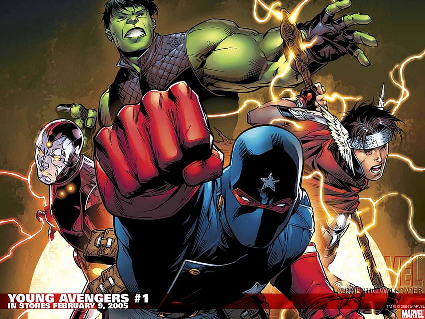Young Avengers, ซูเปอร์ฮีโร่, มาร์เวลคอมิกส์, การ์ตูน, เวนเจอร์ส, มาร์เวล วอลล์เปเปอร์ HD