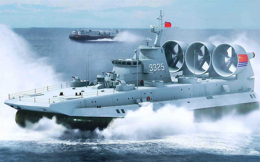 3325, китайски военноморски флот, военни кораби, десант HD тапет