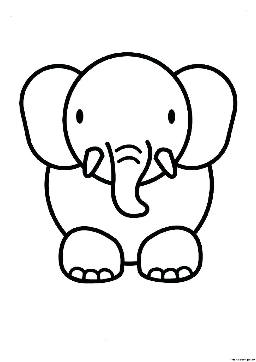 Elephant for coloring, Cartoon Elephant HD phone wallpaper | Pxfuel
