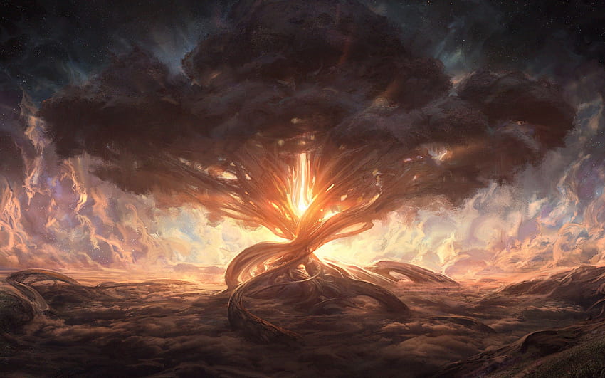 Pohon Dunia - - dengan resolusi, Yggdrasil Wallpaper HD