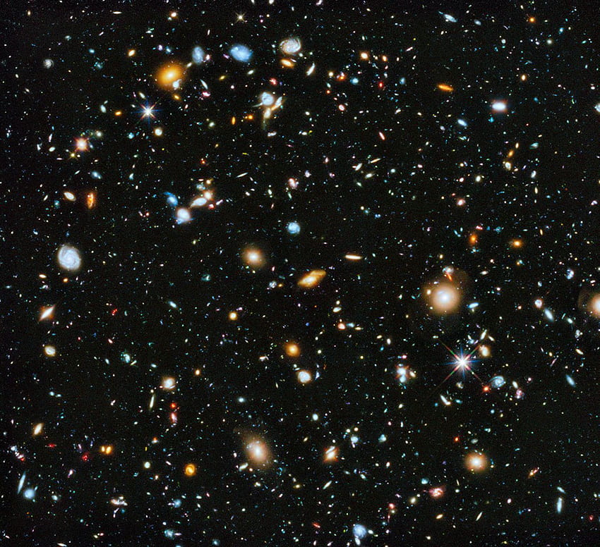 Cosmico dal campo ultra profondo del telescopio spaziale Hubble, Real Deep Space Sfondo HD