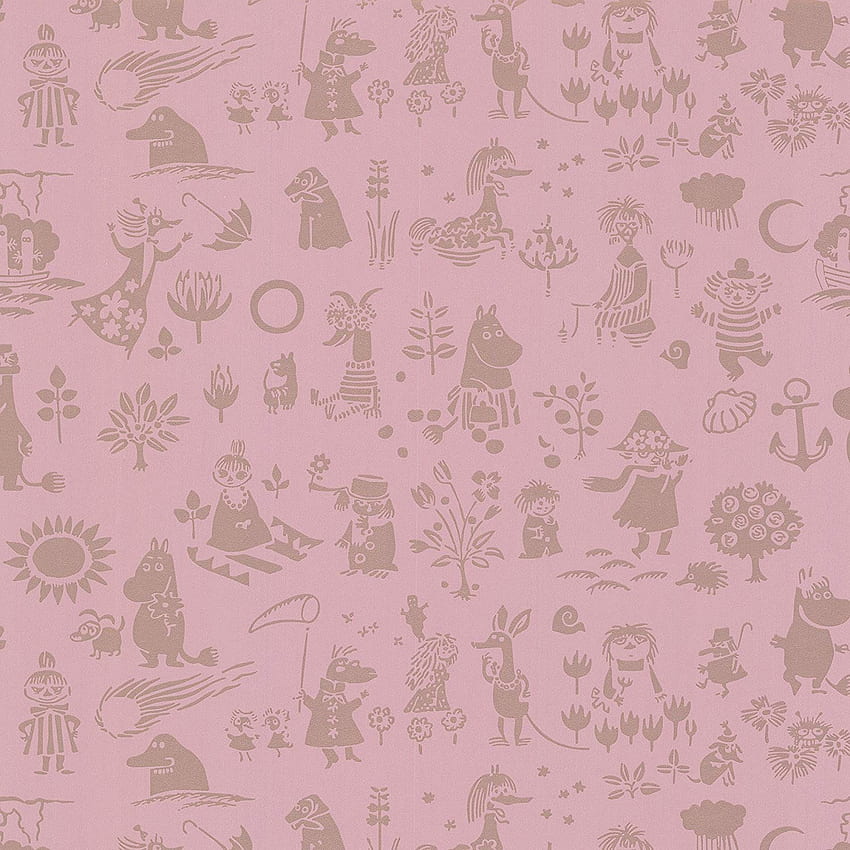 Sandudd SD5164 5 Moomin Novelty , Pink, Grey and Pink HD phone wallpaper