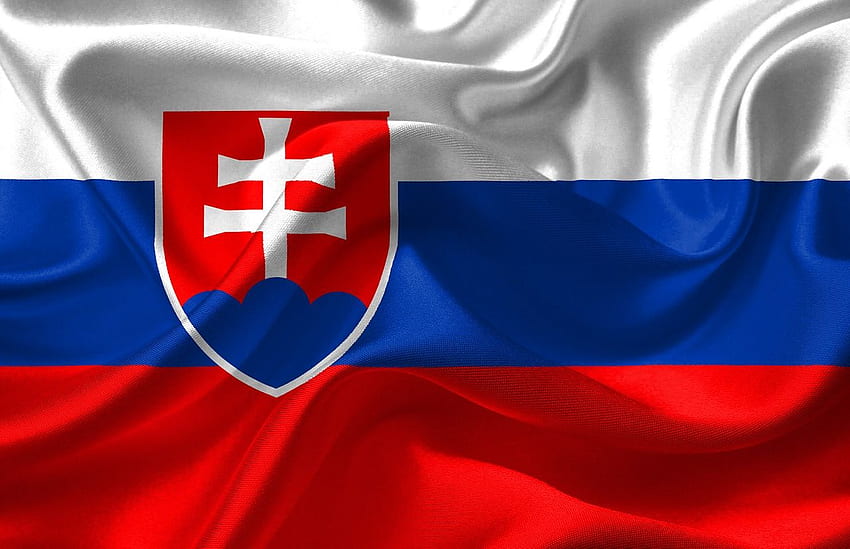 Drapeau, slovaquie, armoiries, drapeau slovaque, nation Fond d'écran HD