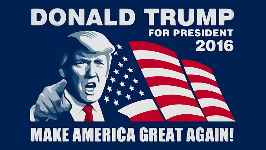 Donald Trump für Präsident. Machen Sie Amerika wieder großartig HD-Hintergrundbild