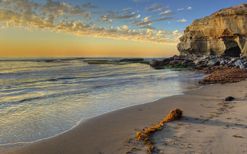 San Diego Sunset Cliffs, sandiego, cliffs, sunset HD тапет