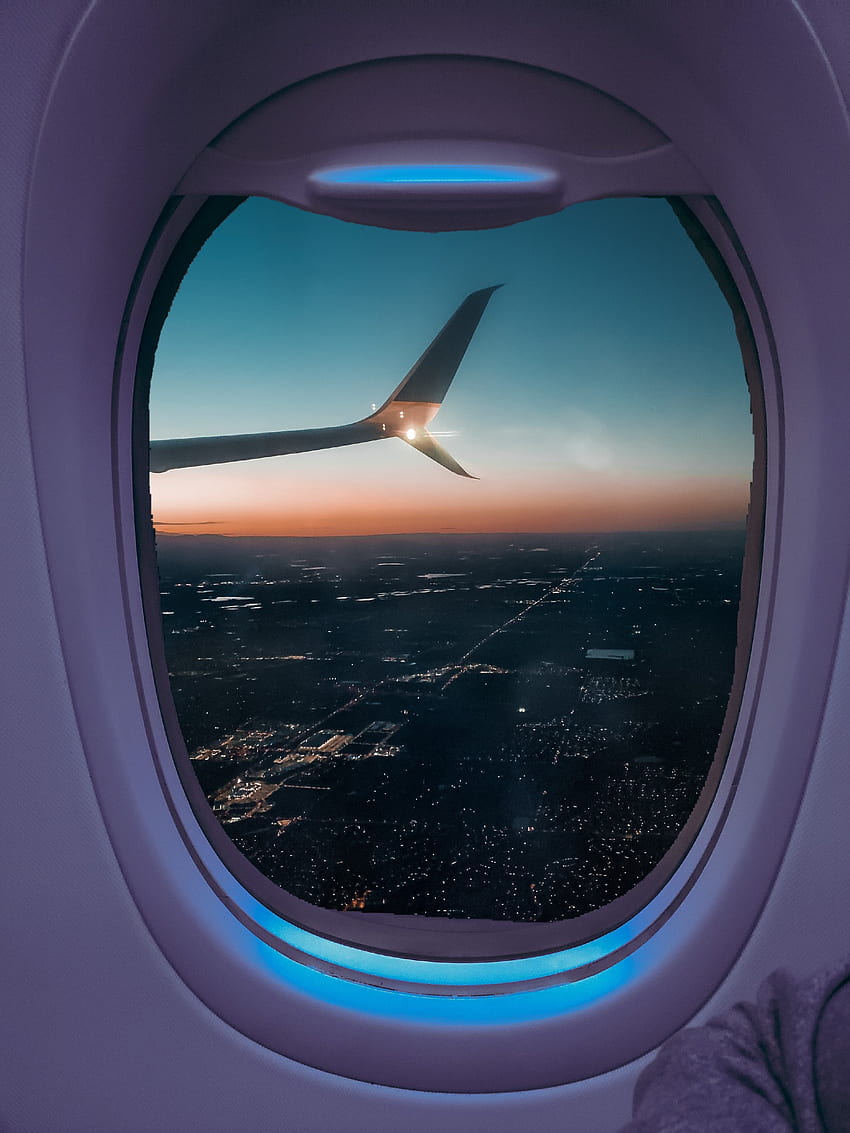 Airplane View, atmosphere, sky, calm, lofi, purplesky, asthetic, purple HD  phone wallpaper | Pxfuel